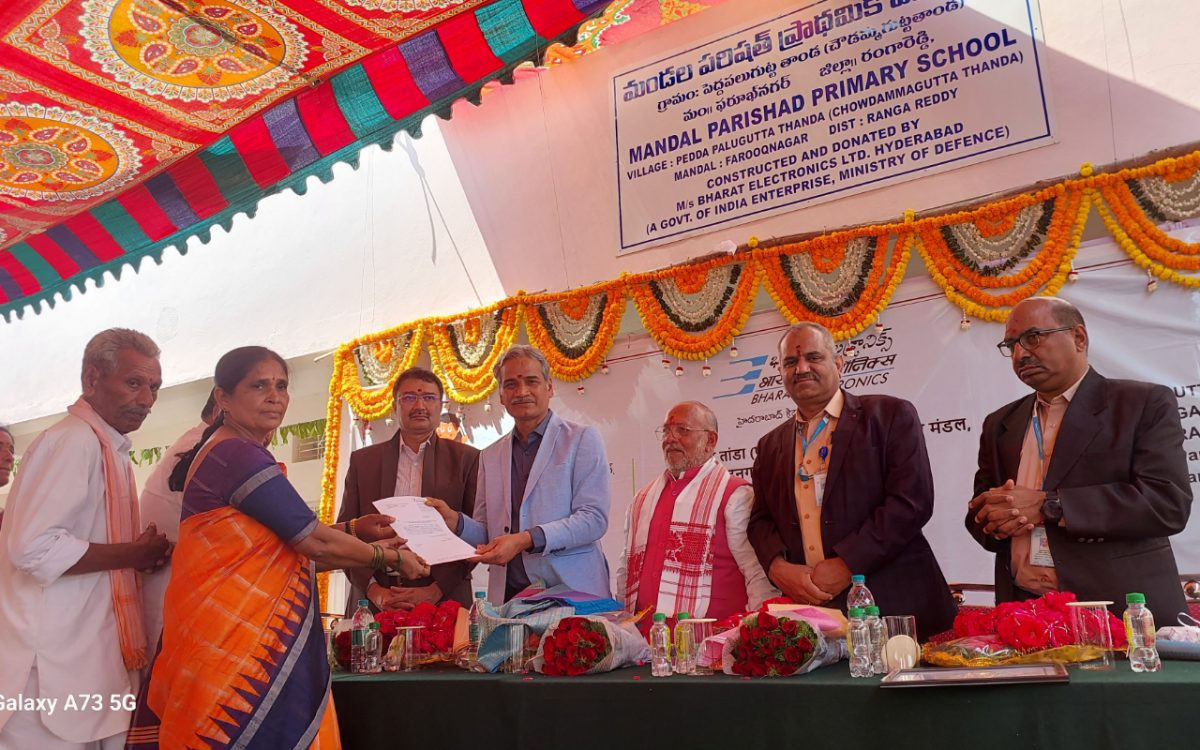 1-Handing over of new facilities for the Govt school and Anganwady