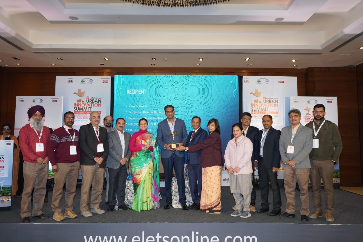 Best ICCC Innovation Award by Elets Innovation for Panchkula Unit for excellent work done in Chandigarh Smart City Project