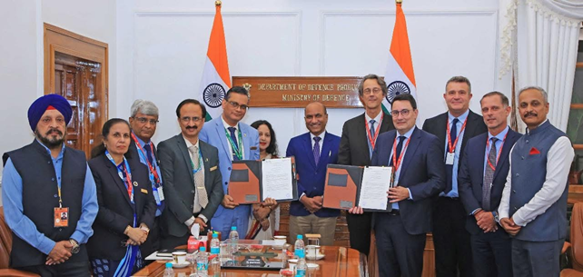 BEL and Safran Electronics and Defense (SED), France, sign Joint Venture Cooperation Agreement (JVCA) for production of HAMMER Smart Precision Guided Air-to-Ground Weapon in India.